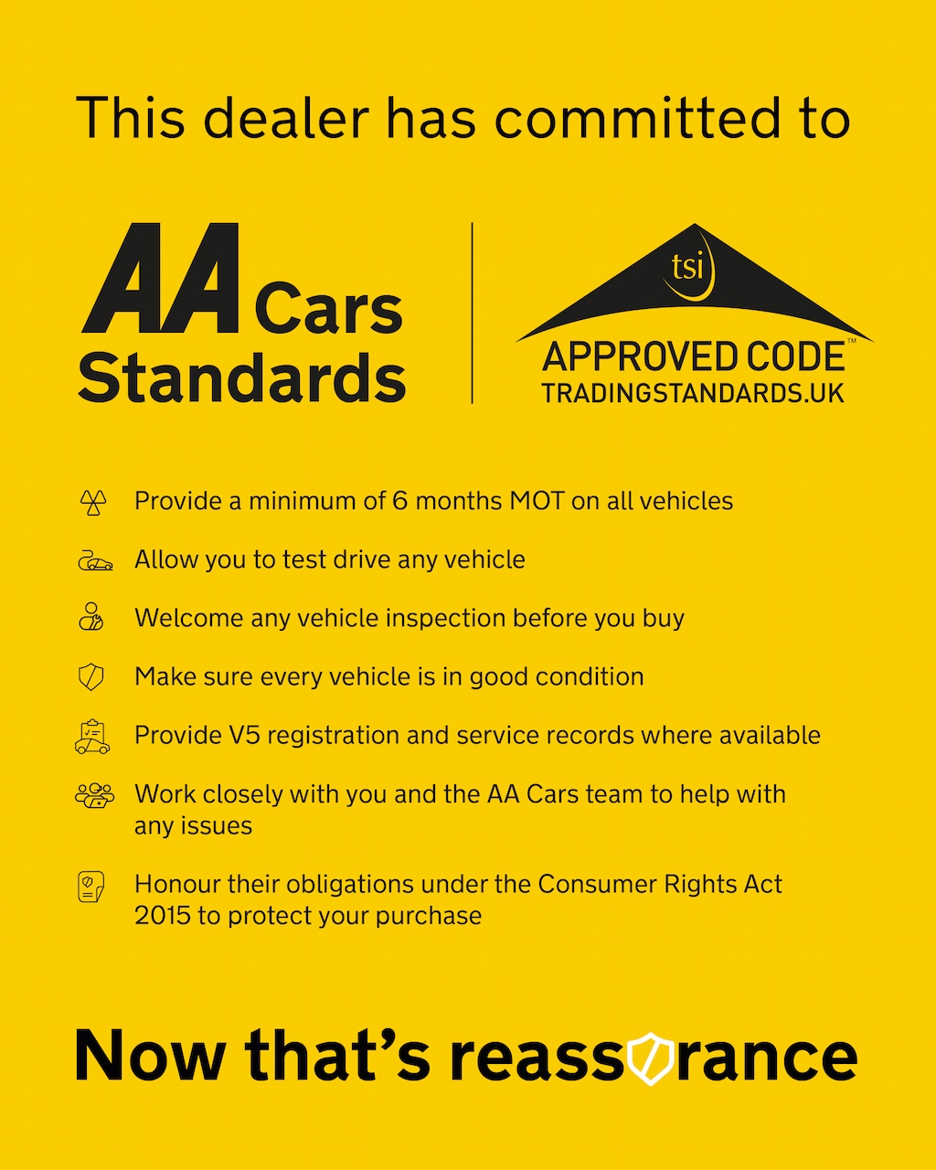 AA Cars Standards
